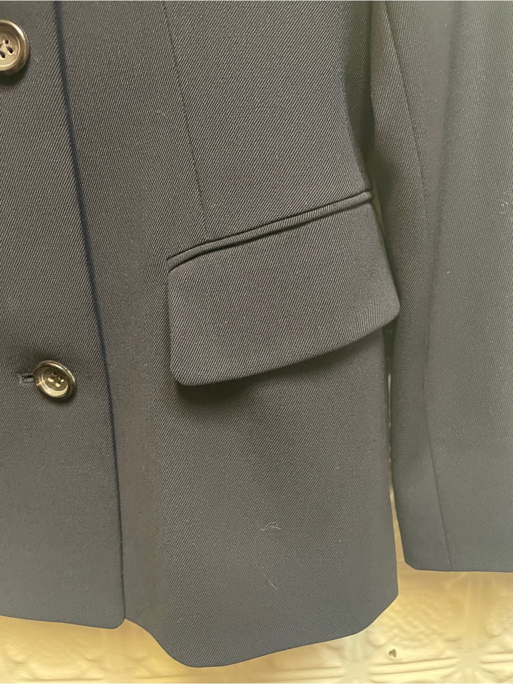 Jil Sander Women's Double-Breasted Navy Blazer - Picture 3 of 6